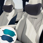 SPRFUFLY 2 Pack Car Headrest Pillow, Extra Soft Car Pillow, 100% Memory Foam Car Neck Pillow for Driving - Universal Fit Travel Car Rest Pillow for Pain Relief While Driving(Comes with 2 Eye Masks)