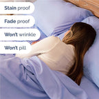 Twin XL Sheets Set 4 Piece - Includes 2 Pillowcases - Bed Sheets Twin XL Size - Soft Hotel Luxury Bedding - Cooling, Comfy & Breathable - 1 Flat & 1 Fitted & 2 Pillowcases w/ Deep Pockets - Lavender