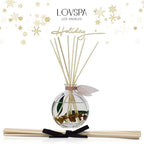LOVSPA Reed Diffuser Set, Winter Woods Scented Oil Diffuser with Sticks, Home Fragrance Accessories for Bathroom Shelf Decor, Aroma Diffusers for Home or Office Desk, USA Made