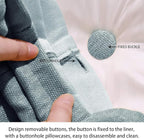 Daneey Multifunctional Headboard Pillow Full Heighten Headboard Wedge Pillow Bolster Pillow for Bed Reading Pillow Adult Back Pillow for Sitting in Bed Wedge Pillow Headboard with Washable Gray Cover