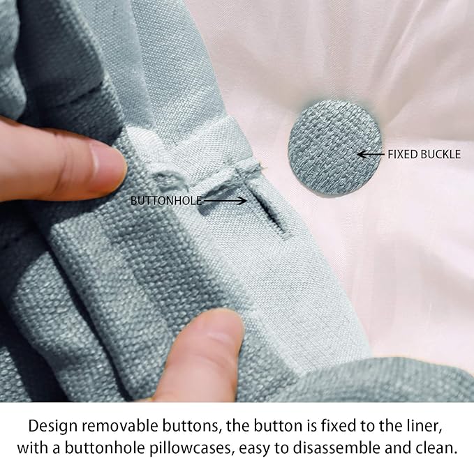 Daneey Multifunctional Headboard Wedge Pillow Dorm Headboard Twin XL Bed Wedge Pillow for Headboard Reading Pillow Adult Back Pillow for Sitting in Bed Wedge Pillow Headboard with Washable Gray Cover