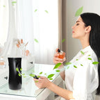 2PCS Automatic Air Freshener Spray Dispenser,Free Standing or Wall Mounted Automatic Fragrance Dispenser-Commercial and Home Use-Multiple Time Scent/Mist Release Settings for Room Sprayer (Black)