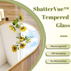 BEAUTYPEAK 30"x40" Arch Bathroom Mirror, Wall Mounted Vanity Metal Frame Mirror for Bedroom, Entryway, Living Room, Gold