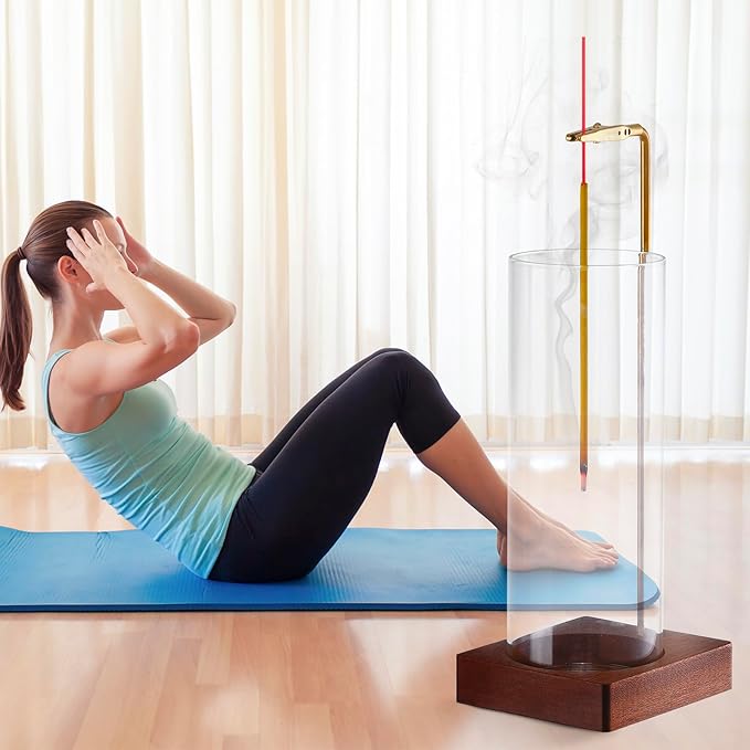 2 Pack Incense Holder for Sticks, Insence-Stick Holder Ash Catcher with Removable Glass [Anti-Ash Flying], Mess-Free Incense Burner, Perfect for Meditation Yoga Relaxation, Home Decor