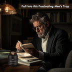 Vintage Leather Candle | Men Candles, Soy Candle for Home Scented - Man Scented Candles for Home, Men Gifts for Him - 7oz Black Jar Gifts for Friends