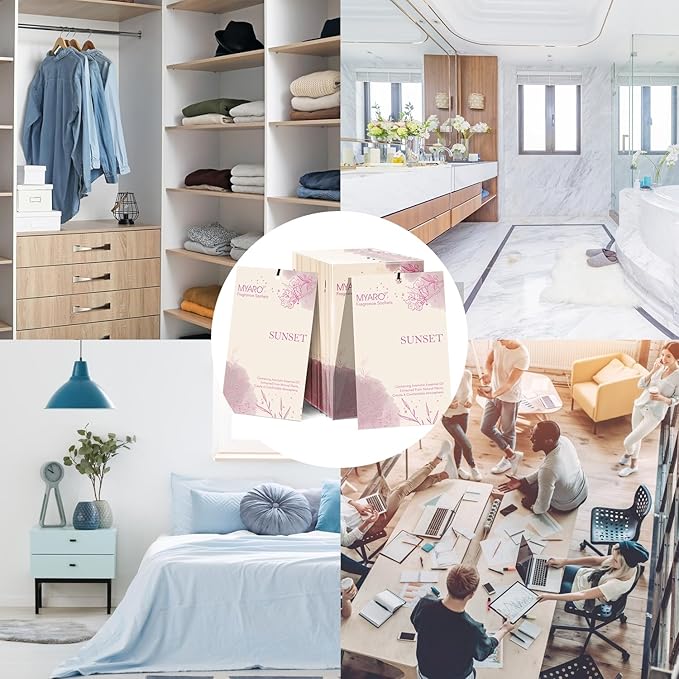 MYARO 12 PCS Sachets Scented for Closet Drawer Closet Odor Eliminator Air Fresheners for Home Long Lasting House Smell Good