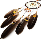 Urdeoms Tree of Life Dream Catchers for Girls Boho Dream Catcher Wall Decor for Bedroom Adult Crystal Red Agate Healing Stone Hanging Ornament Decoration Cute Room Decor 18" Length(NO.17)