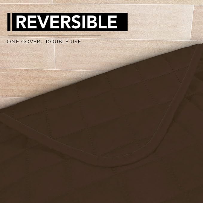 Easy-Going Sectional Couch Covers for Dogs L Shape Sofa Cover Reversible Sofa Slipcover Chaise Lounge Cover Furniture Protector Cover for Pets Dog Cat (42 x 52 inches, Coffee/Coffee)