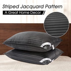 Basic Beyond Bed Pillows for Sleeping - King Size Pillows Set of 2 - Luxury Hotel Collection Down Alternative Pillows, Black, 20x36 Inches