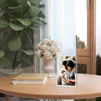 Acrylic Picture Frame, 2pack 5x7 Inch Clear Photo Double-Sided Frames, Magnetic 12+12MM Thickness Picture Frame Clear Photo Frame Stand, Double-Sided Acrylic Frame Stand