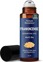 Frankincense Essential Oil Roll-On 10 ml - Pure, Natural Oil with Grapeseed for Aromatherapy & Skin Care - Nexon Botanics