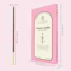 French Vanilla Incense Sticks, Organic Hand Dipped 100 Sticks with Natural Herbs & Aromatic Ingredients, Burn Time 45 to 60 Minutes, Incense for Positivity, Meditation, Relaxation, Spiritual Gift