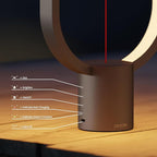 Table Lamp for Bedroom - Balance Lamp,Bedside Lamp with Touch Dimmer,Nightstand Lamp,3 Level Brightness Rechargered Night Light for Home,Office,College Dorm (Black)