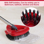 2 Pack Scrub Brush Head Replacement Compatible with O Cedar EasyWring Spin Mop 1-Tank System, Floor Scrubber Head, Shower Scrub Brush with Hard Bristles for Cleaning & Scrubbing