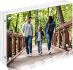 5x7 Acrylic Magnetic Picture Frames 5x7 Clear Picture Frames,5 by 7 Frameless Acrylic Photo Frame,Free Stand Double Side Picture Frame with Gift Box