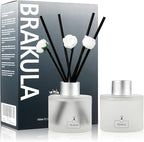 Brakula 2 Pack Reed Diffuser Set, Lavender Eucalyptus Scented, Home Fragrance with 14 Sticks Bathroom Decor, Reed diffusers for Home 6.76 fl oz (Lavender Eucalyptus)