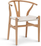 POLY & BARK Weave Chair, Single, Natural