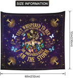 Inspirational Quote Tapestry,They Whispered to Her You Cannot Withstand The Storm Positive Motivational Uplifting Encouragement Gifts Wall Decor for Bedroom,Inspirational Gift for Women Teens Girls