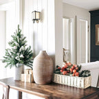 ALMA 9 in Narrow Mouth Terracotta Vase for Pampas Grass|Rustic Vases for Modern Farmhouse |Ceramic Boho Vase for Coffee Table Decor, Entryway Table, Bookshelf, Mantel Decor