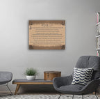 Christian Canvas Wall Decor Psalm 122 Framed Wall Decoration Inspirational Wall Decor for Home Office