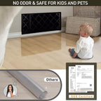 Area Floor Mat for Home, 3'×5' Transparent No Slip Waterproof Vinyl Area Rug, Spill Resistant Hard Floor Protector Cover for Kitchen, Easy Clean Splat Mat for Under High Chair