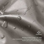 Yates Home PU Leather Couch Sofa Cushion Slipcover Water-Proof Elastic Chair RV Seat Covers Loveseat Sofa Furniture Protector Slip Cover for Settee Seater Replacement in Living Room（Loveseat, Taupe）