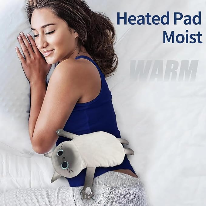 2PCS Large Microwave Heating Pads for Cramps Pain Relief, Moist Microwavable Period Menstrual Heat Packs, Cordless Warm Compress Gift for Mothers Day, Birthday, Thanksgiving, Christmas, 21*12" + 17*9"