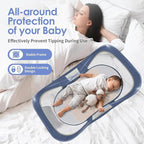 Portable Baby Bassinet Travel Baby Bed, Baby Cribs Travel Pod for Outdoors Baby Lounger Infant Travel Bed with Mosquito Net and Sunshade Canopy, Lightweight Washable