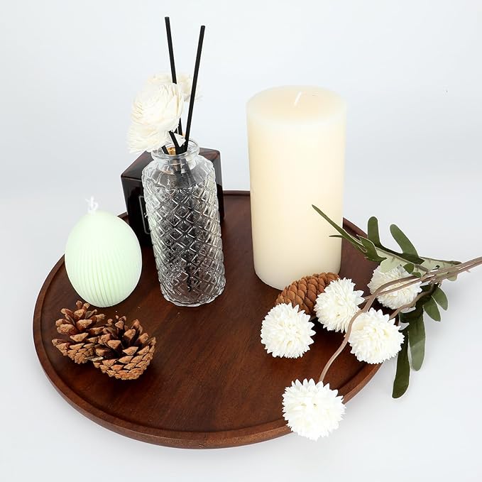 Glass Flower Vase, Aromatherapy Bottle, Small Vase, 6 Sets, Simple, White Transparent, for Birthday, Anniversary, Wedding, Home Decoration