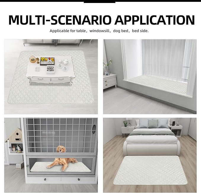 Easy-Going Sectional Couch Covers for Dogs L Shape Sofa Cover Reversible Sofa Slipcover Chaise Lounge Cover Furniture Protector Cover for Pets Dog Cat (42 x 52inches, Ivory/Ivory)