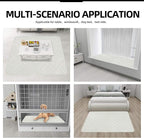 Easy-Going Sectional Couch Covers for Dogs L Shape Sofa Cover Reversible Sofa Slipcover Chaise Lounge Cover Furniture Protector Cover for Pets Dog Cat (42 x 68 inches, Ivory/Ivory)