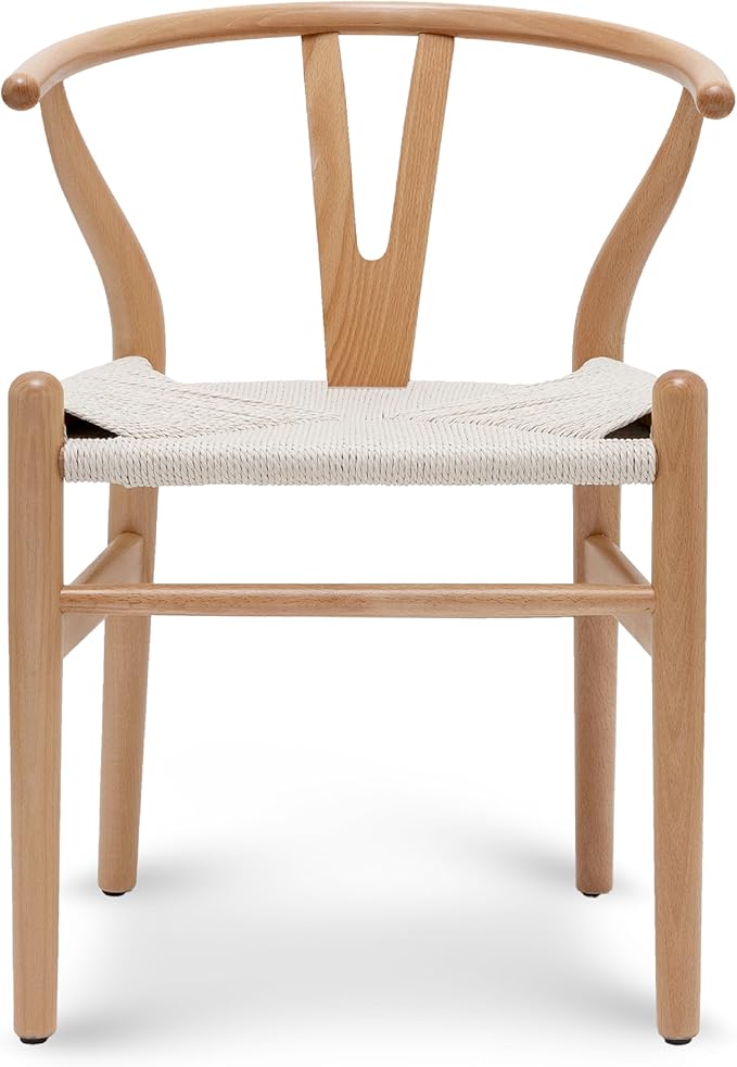 POLY & BARK Weave Chair, Single, Natural