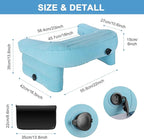 cjc Reading Pillow for Gaming, Memory Foam Gaming Pillow for Lap with Coaster, Hight Adjustable Lap Desk Pillow for Reading, Working, Crocheting or Sitting in Bed Floor Sofa (Blue)