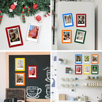 4x6 Picture Frames, Acrylic Fridge Magnetic Photo Frames Transparency Double Sided Picture Display for Refrigerator/Locker/Wall, Colorful 6 Pack