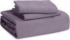 Bedsure Grayish Purple Duvet Cover Queen Size - 3 Pieces Prewashed Cotton-Like Extra Soft Bedding Set, Includes 1 Duvet Cover 90x90 Inches with Zipper Closure & 2 Pillow Shams, Comforter Not Included