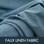 MIULEE 2 Panels Blackout Curtains Polyester Texture Opaque Curtains for Bedroom 100% Blackout Thermal Insulated Dusty Blue Curtains 90 Inches Long for Living Room