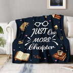 Book Lover Blanket Gifts for Kids Women - Books Library Reading Themed Throw for Men Teen Adults Reader Soft Fleece Cozy Bed Couch Birthday Christmas Lightweight Blanket 50"x60"
