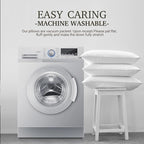 Hotel Grand Luxury White Goose Feather Down Pillow Medium Firm Hypoallergenic Bed Pillow Queen Size Upgrade Hotel Collection Fluffy Pillow for Sleeping, 28"x20",1 Pack