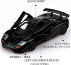 1/36 Scale 1994 Mclaren F1 Diecast Cars Models,Pull Back Vehicles Mclaren F1 Toy Cars,Cars Gifts for Boys Girls Black