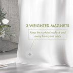 AmazerBath Extra Long Shower Curtain Liner, White Shower Curtain Liner 84 Inches Long, 72x84 Plastic White Shower Liner, Cute Bathroom Shower Curtain Liners, PEVA Tall Shower Liner with 3 Magnets