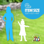 Exhart Garden Gnomes, See No, Hear No, Speak No Evil Garden Gnome Statue, Hand Painted Outdoor Garden Decorations, 12 x 9 Inch