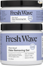 Fresh Wave Lavender Odor Removing Gel, 15 oz. & 7 oz.| Safer Odor Absorbers for Home | Natural Plant-Based Odor Eliminator | Every 7 oz. lasts 30-60 Days | For Cooking, Smoke, Trash & Pets