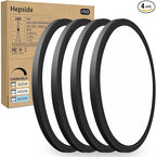 4PACK Flush Mount LED Ceiling Light Fixture Black, 12Inch 28Watt, Dimmable & 3000K-4500K-6000K 3 Color Selectable Ceiling Lamp 3200LM Low Profile Ceiling Light for Kitchen Bedroom Hallway Porch