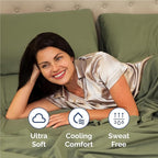 Full Size 4 Piece Sheet Set - Comfy Breathable & Cooling Bed Sheets Set - Hotel Luxury Bedding for Women, Men, Kids, Teens, Boys & Girls - Deep Pockets, Soft and Wrinkle Free - Oeko-Tex - Sage Green