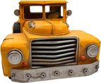 Berfutall-13'' Iron Classic Yellow Truck Pick-up Model Collectible Vehicle Decoration, Metal Truck Christmas Decor ，Unique Blend of Vintage, Rustic, Farmhouse Truck Decor for Table Top Decor. (E)