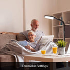 Brightech Litespan - LED Floor Reading Lamp, Modern Wooden Style, Adjustable Gooseneck, 850-950 Lumens, 12W, 3-Year Warranty