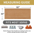 HAOMAIJIA Waterproof Couch Cover for Dogs Washable,Fuzzy Pet Couch Covers for Sofa,Thick Soft Dog Bed Cover Non-Slip Couch Covers for 3 Cushion Couch Sofa Pet Friendly (Khaki, 35" x 82")