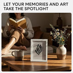 Homeforia White Picture Frames 5x7, High End Oak 5x7 Wooden Frame with Mat 4x6 Art, 5 x 7 White Wood Frames Matted to 4 x 6 inch Photo, 7by5 Wall or Tabletop Frame, Tempered Glass, Wall Kit, Set of 1