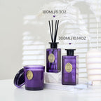 M&SENSE 6.3 oz Large Reed Diffuser Set | Lavender Glow Scent Oil Diffuser with Sticks | Hotel Collection Non-Toxic Essential Oil |for Bedroom Bathroom Living Room