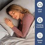 King Size 4 Piece Sheet Set - Comfy Breathable & Cooling Bed Sheets Set - Hotel Luxury Bedding for Women, Men, Kids, Teens, Boys & Girls - Deep Pockets, Soft and Wrinkle Free - Oeko-Tex - Light Grey